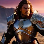 Home 8 나이트크로우 직업별 특징 - **Warrior Class: The Immovable Shield**
"A powerful male warrior, aged 30s, stands defiantly on ...